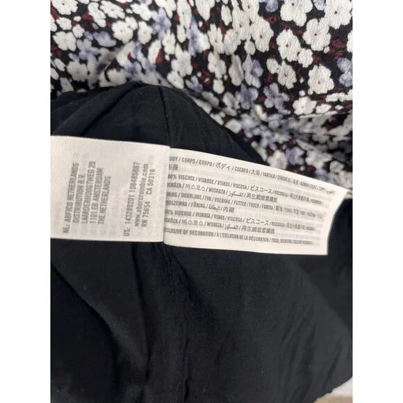 ABERCROMBIE & FITCH Women's Multicolor Floral Slit Wrap Pencil Skirt Small - Picture 4 of 5